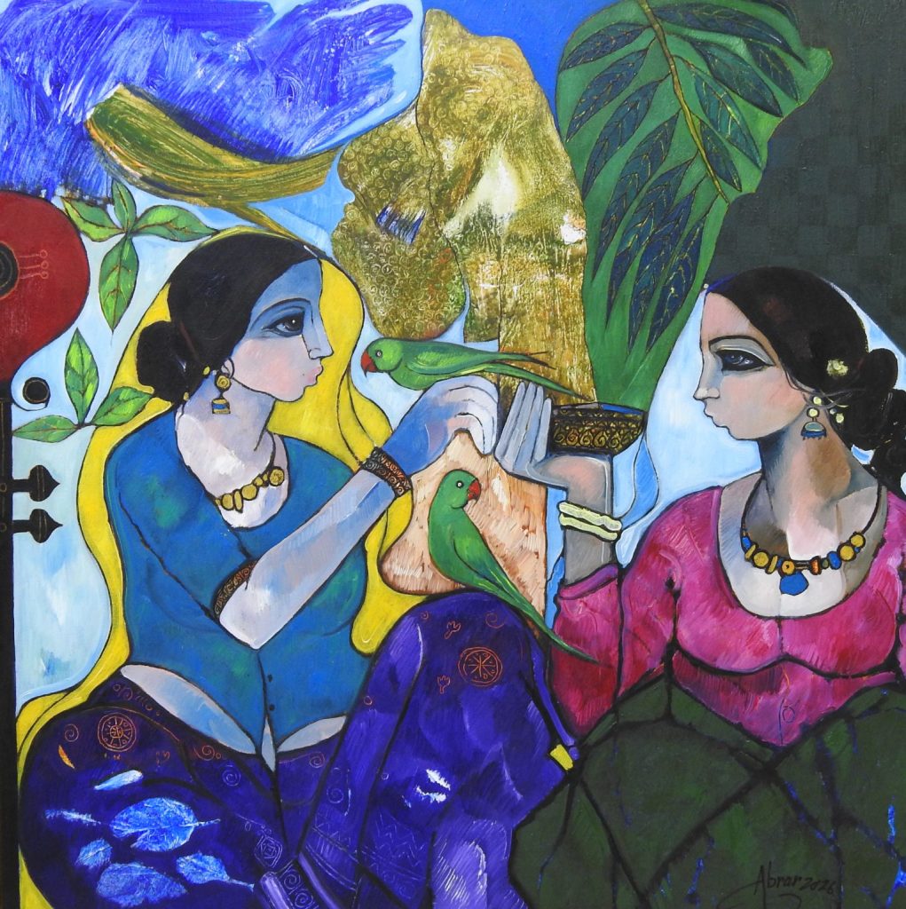 Momin, Oil on canvas, 36 × 36