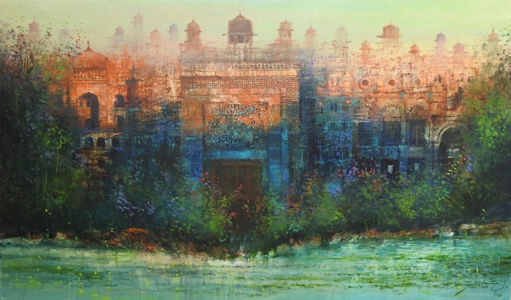A Q Arif, Acrylic on canvas, 24 × 42