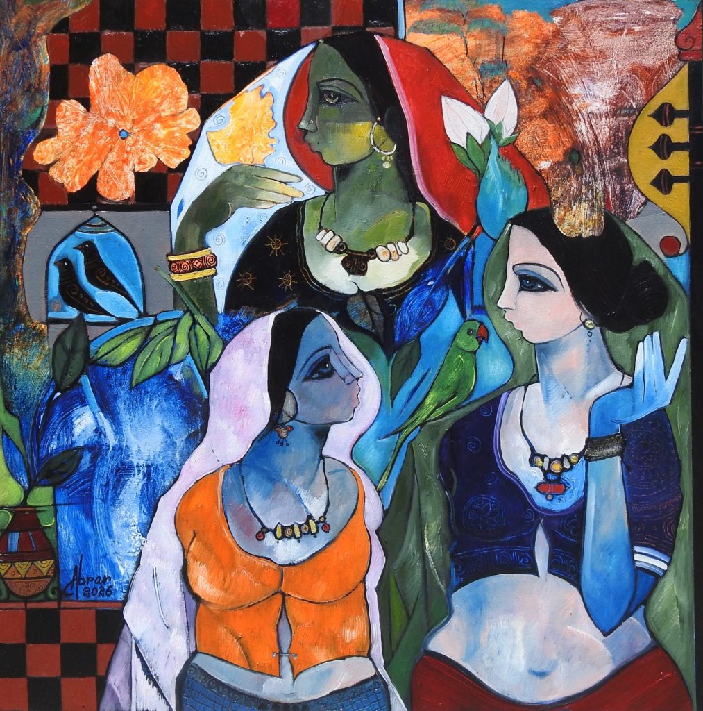 Abrar Ahmed, Oil on canvas, 36 × 36