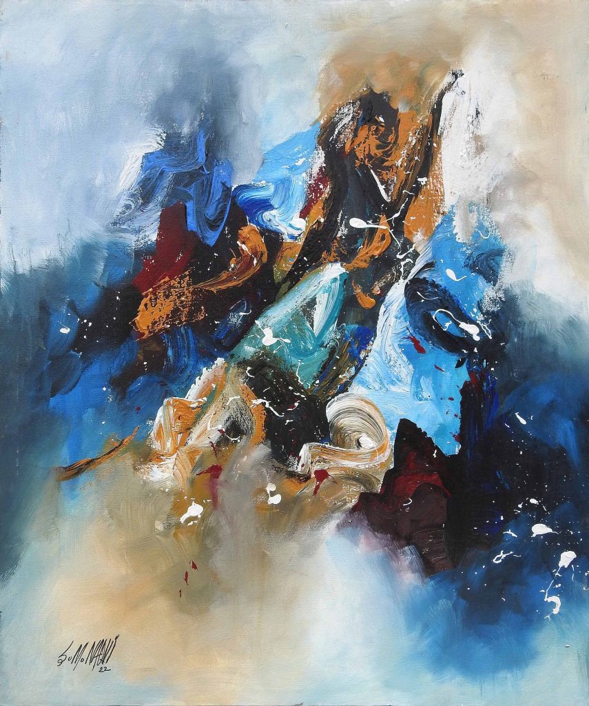 S M Naqvi, Oil on canvas, 30 × 36 (OGK1015)