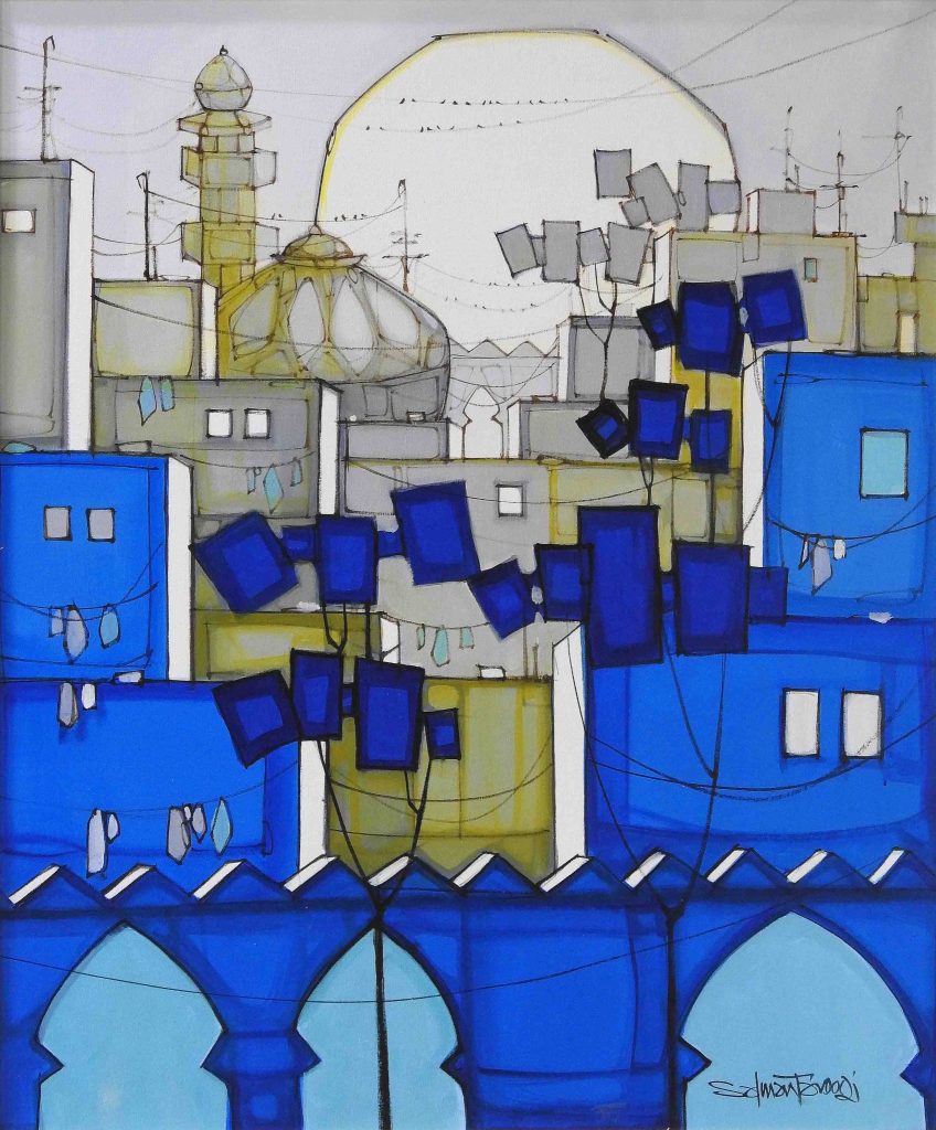 Salman Farooqi, Acrylic on canvas, 30 × 36 (OGK1039)