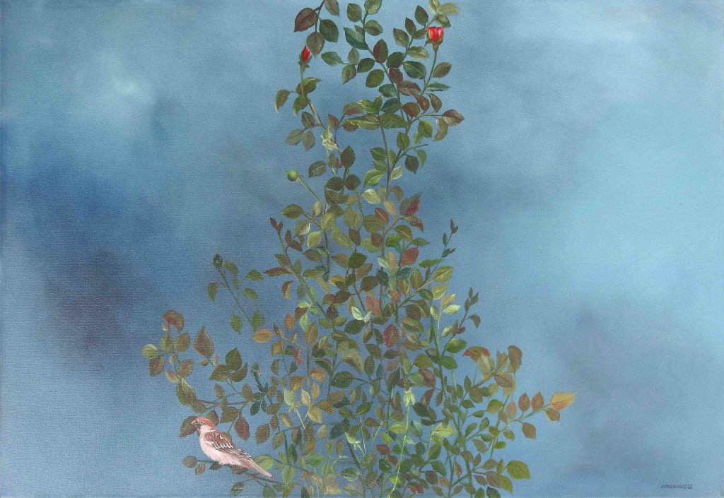 Amna Waqas, Oil on canvas, 20 × 30 (OGK1044)