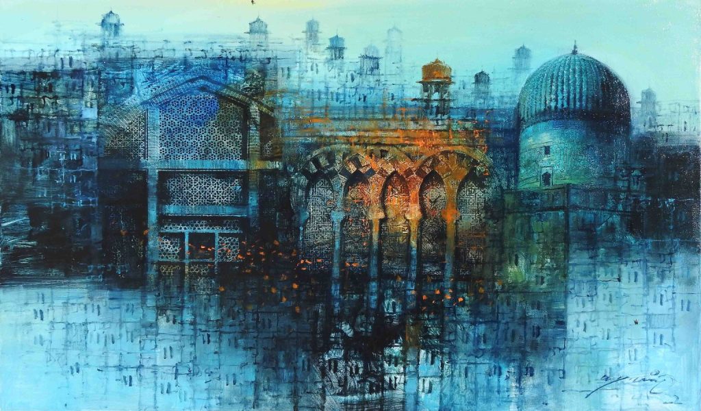 A Q Arif, Oil on canvas, 25 × 42 (OGK1061)