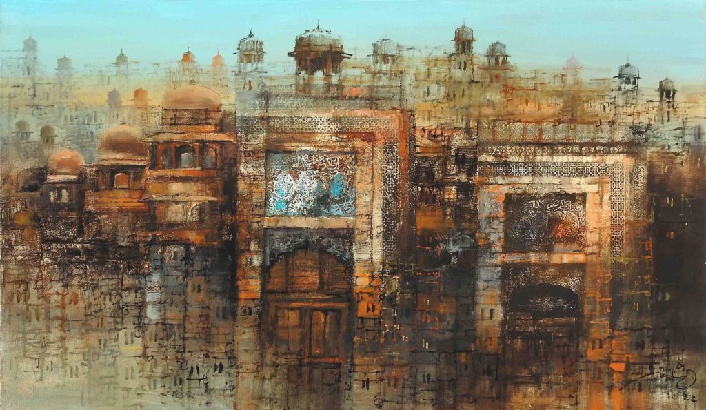 A Q Arif, Oil on canvas, 25 × 42 (OGK1062)