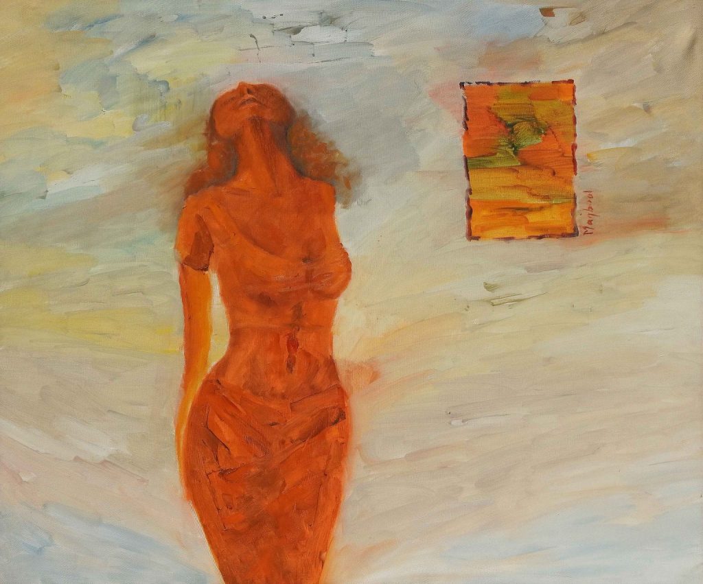 Maqbool Ahmad, Oil on canvas, 30 × 36 (OGK1068)