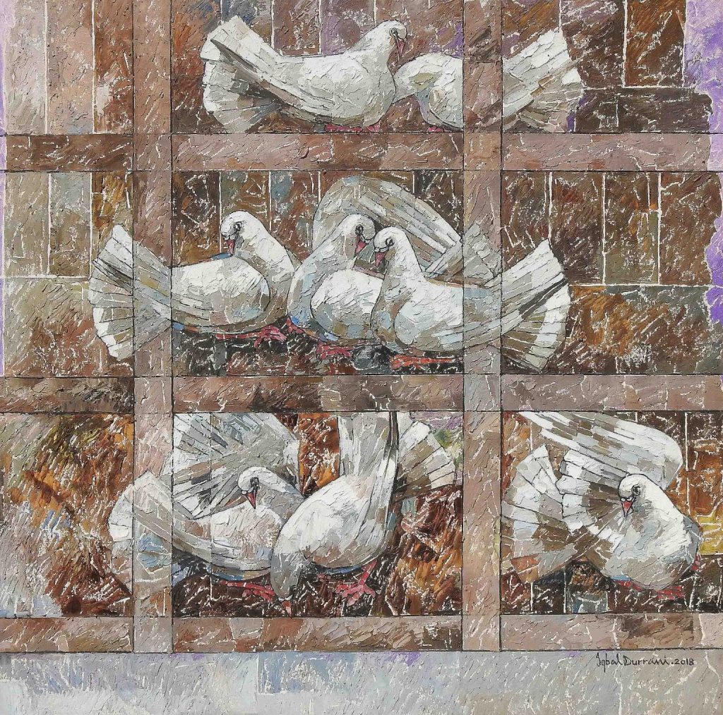 Iqbal Durrani, Oil on canvas, 36 × 36 (OGK1071)