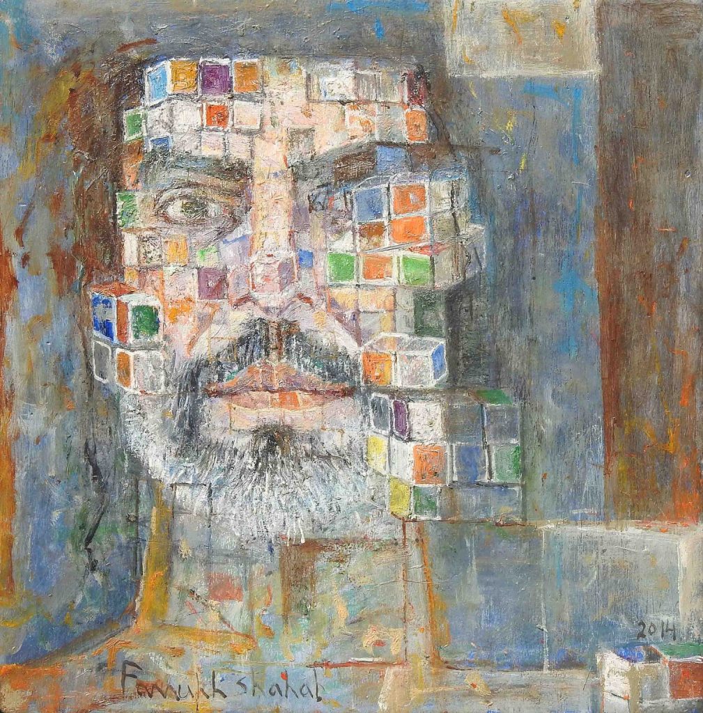 Farrukh Shahab, Oil on board, 10 × 10 (OGK1072)