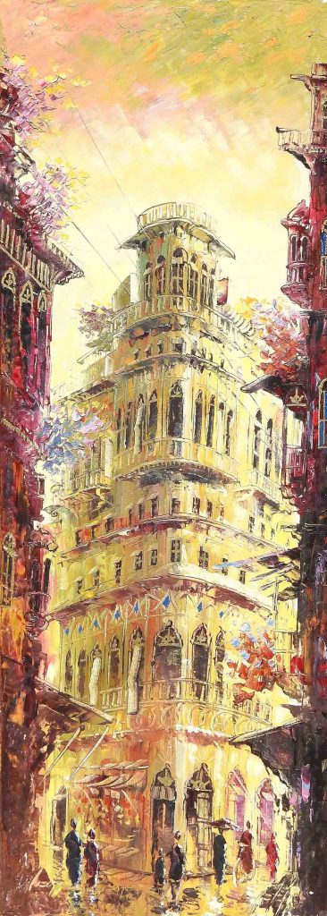 Waqas Rana, Oil on canvas, 13 × 36 (OGK1082)
