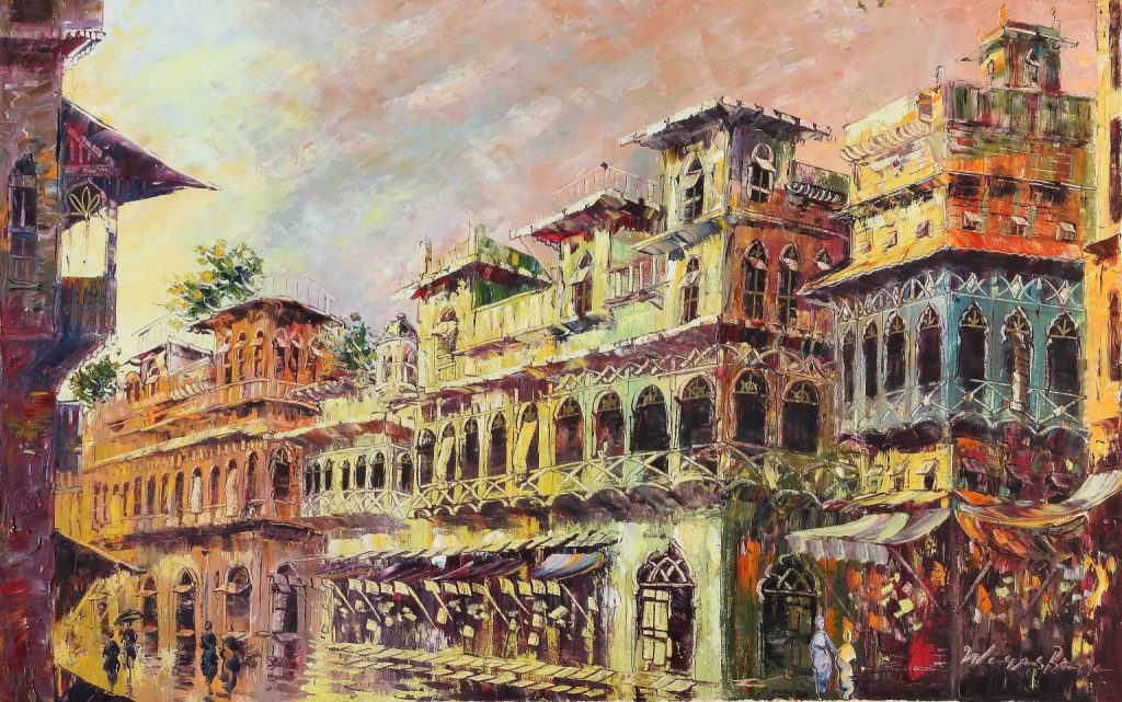 Waqas Rana, Oil on canvas, 24 × 36 (OGK1091)