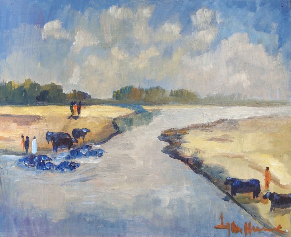 Iqbal Hussain, Oil on board, 16 × 20 (OGK1107)