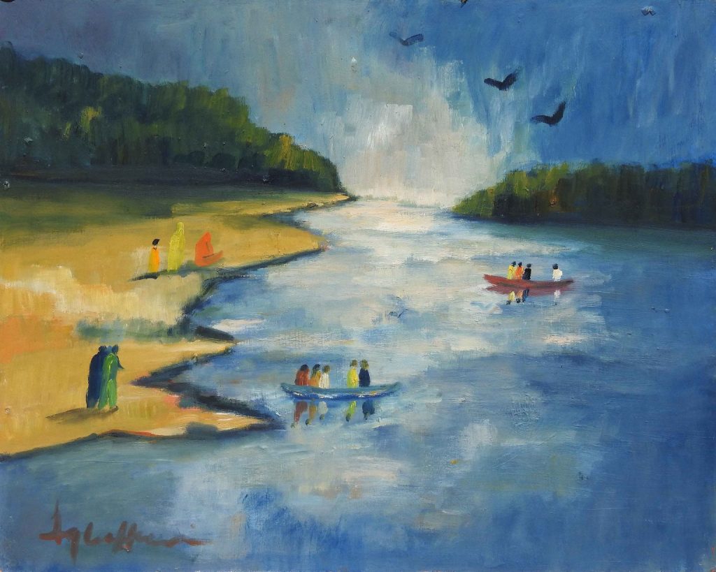 Iqbal Hussain, Oil on board, 16 × 20 (OGK1108)