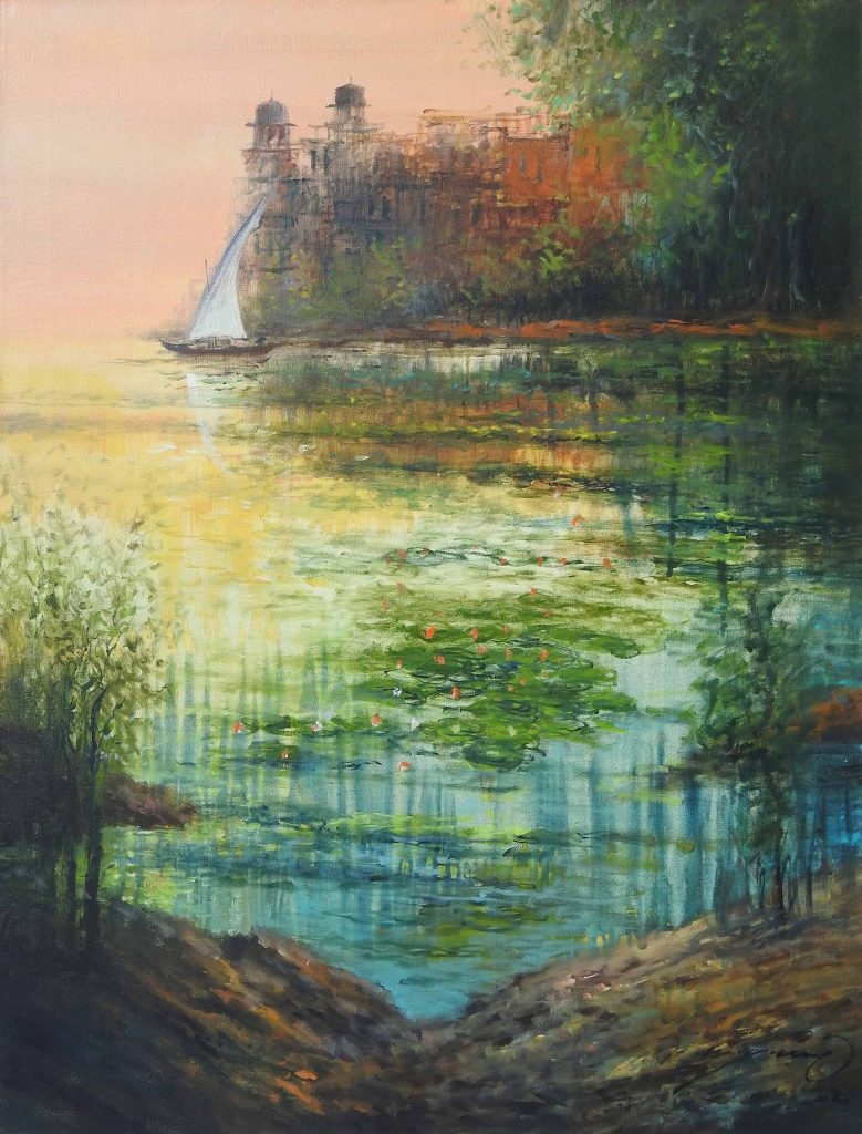 A Q Arif, Oil on canvas, 24 × 30 (OGK1121)