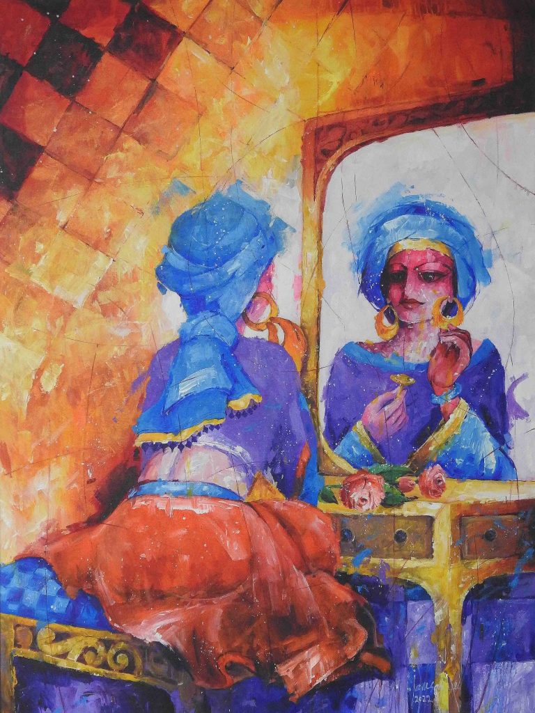 Janisar Ali, Acrylic on canvas, 36 × 48 (OGK1130)