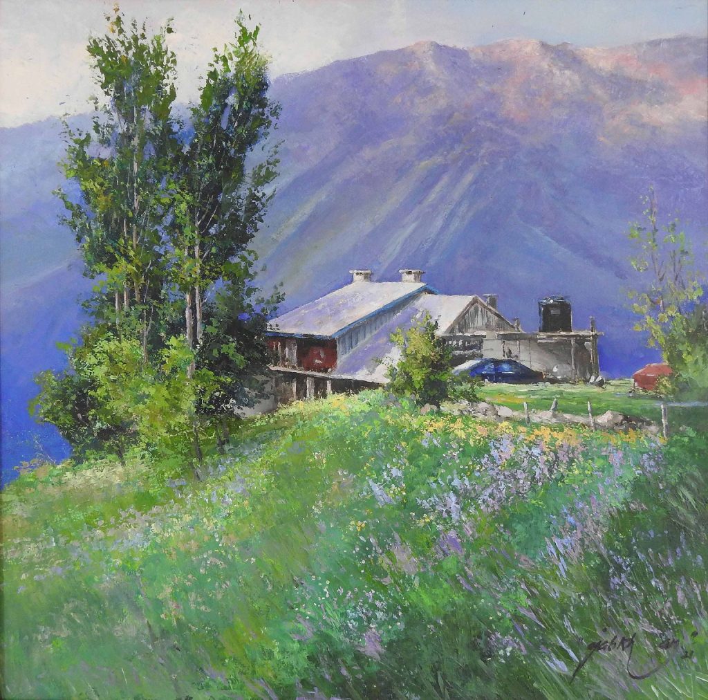 Ajab Khan, Oil on canvas, 30 × 30 (OGK1154)