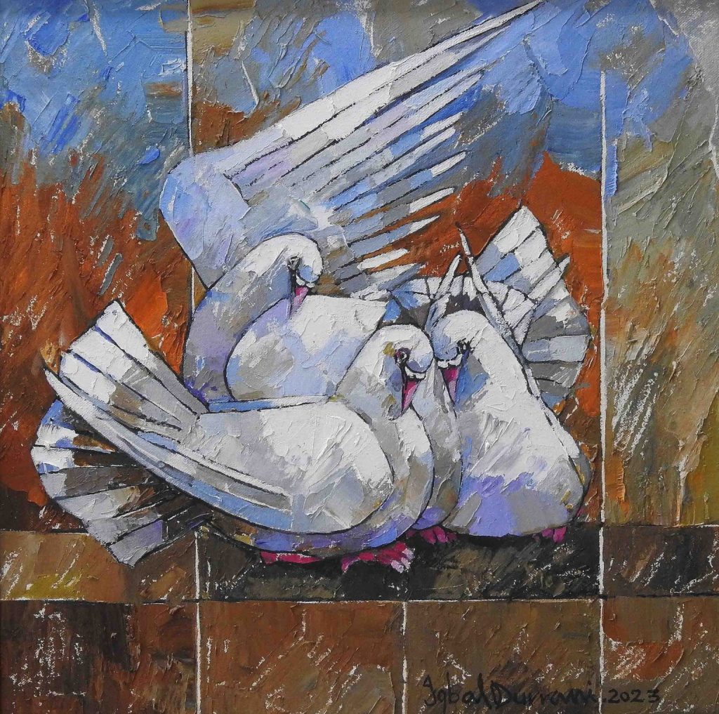 Iqbal Durrani, Oil on canvas, 18 × 18 (OGK1159)
