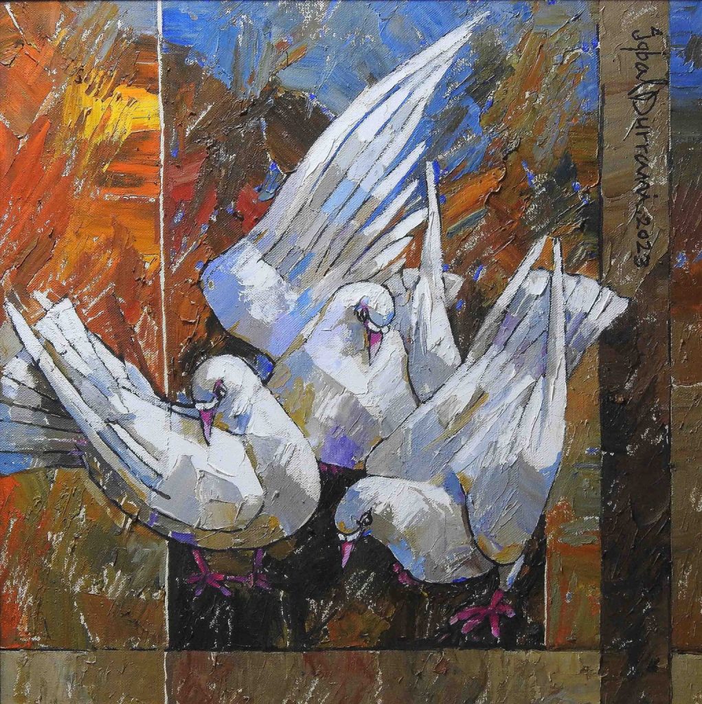 Iqbal Hussain, Oil on canvas, 18 × 18 (OGK1160)