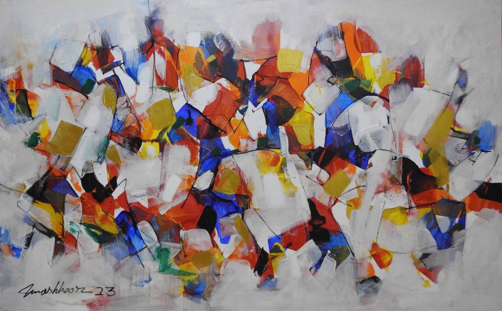 Mashkoor Raza, Oil on canvas, 30 × 48 (OGK1180)