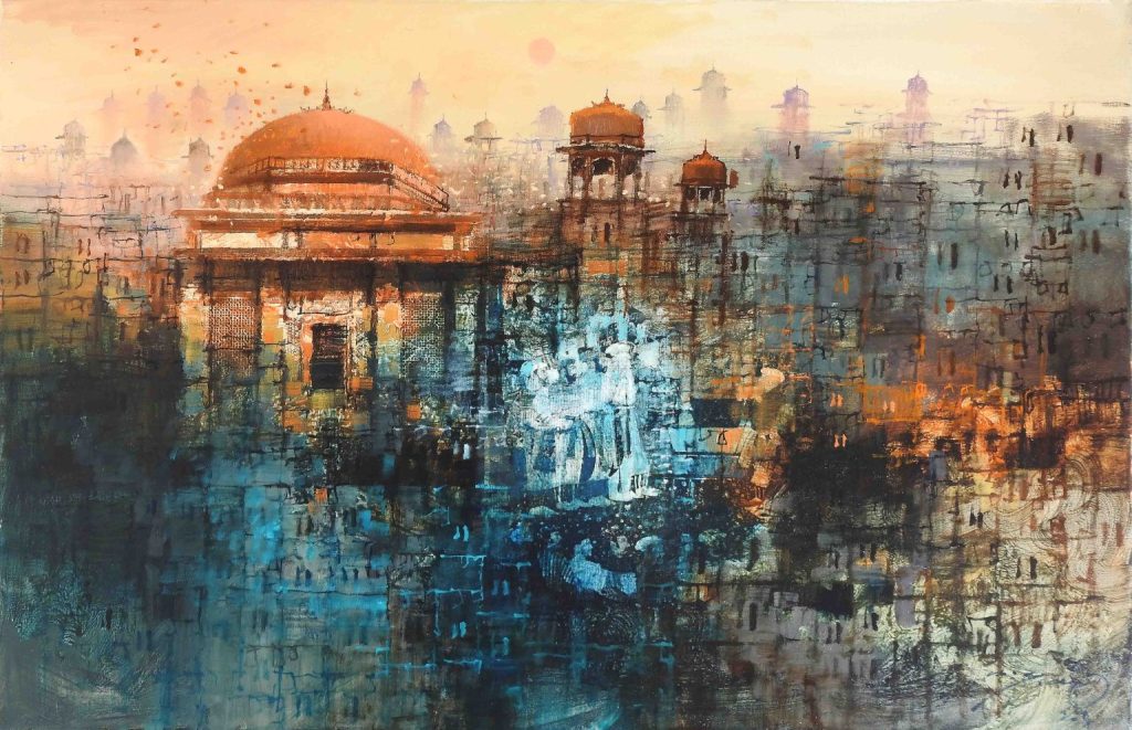 A Q Arif, Oil on canvas, 24 × 36 (OGK1188)