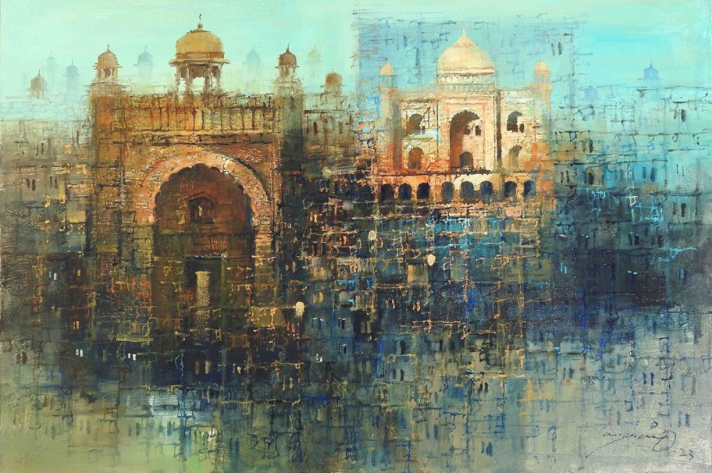 A Q Arif, Oil on canvas, 24 × 36 (OGK1189)