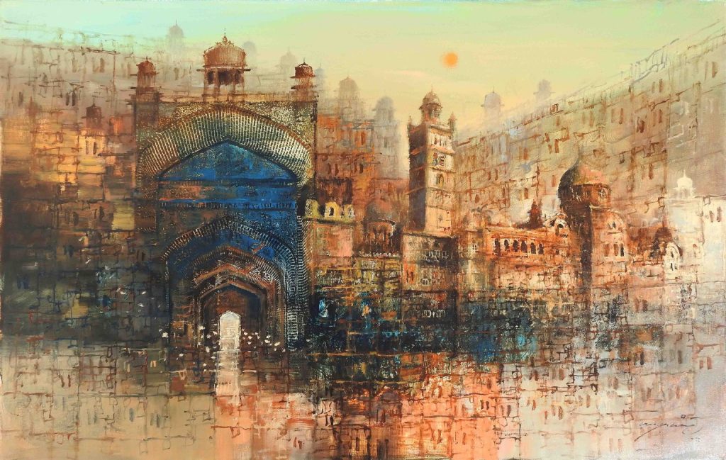 A Q Arif, Oil on canvas, 24 × 36 (OGK1190)