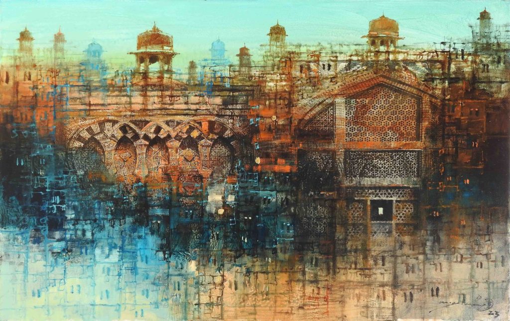 A Q Arif, Oil on canvas, 24 × 36 (OGK1191)