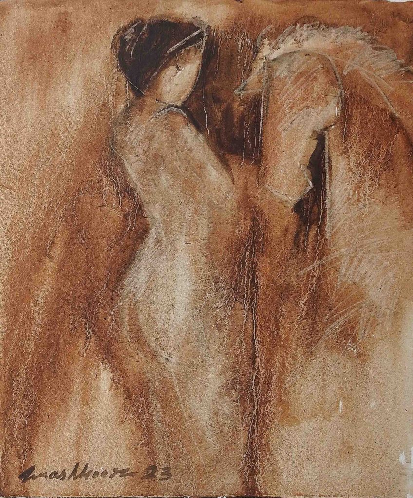 Mashkoor Raza, Oil on canvas, 20 × 24 (OGK1205)