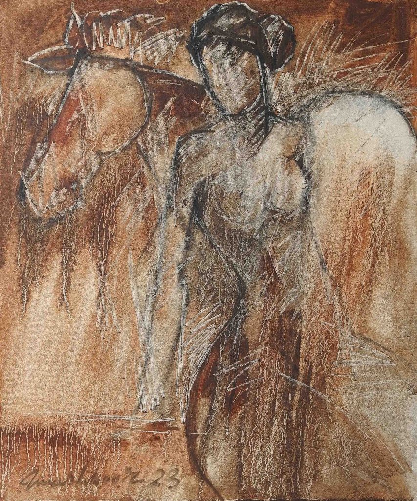 Mashkoor Raza, Oil on canvas, 20 × 24 (OGK1206)