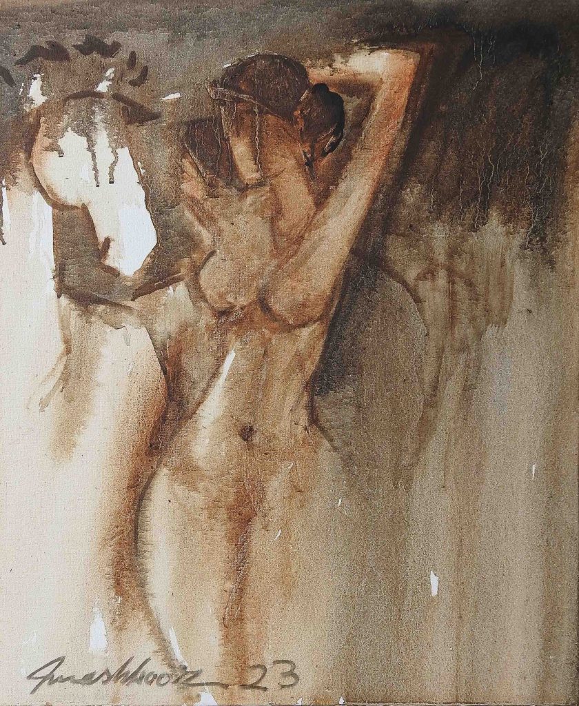 Mashkoor Raza, Oil on canvas, 20 × 24 (OGK1207)