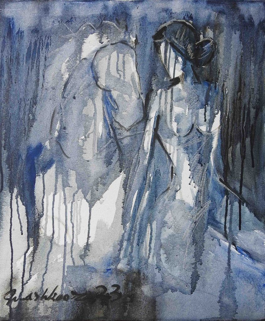 Mashkoor Raza, Oil on canvas, 20 × 24 (OGK1208)