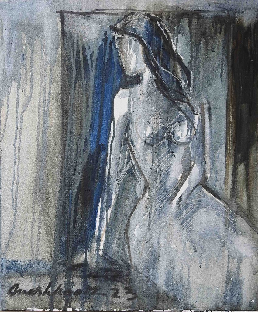 Mashkoor Raza, Oil on canvas, 20 × 24 (OGK1209)