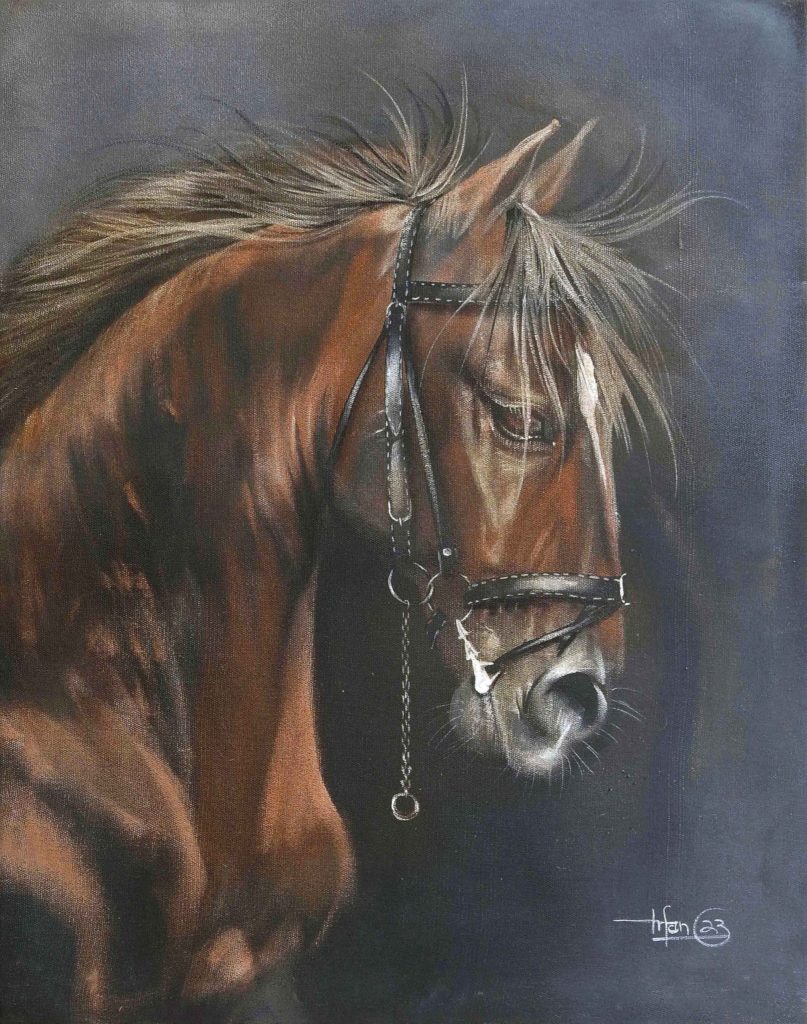 Irfan, Oil on canvas, 24 × 30 (OGK1212)