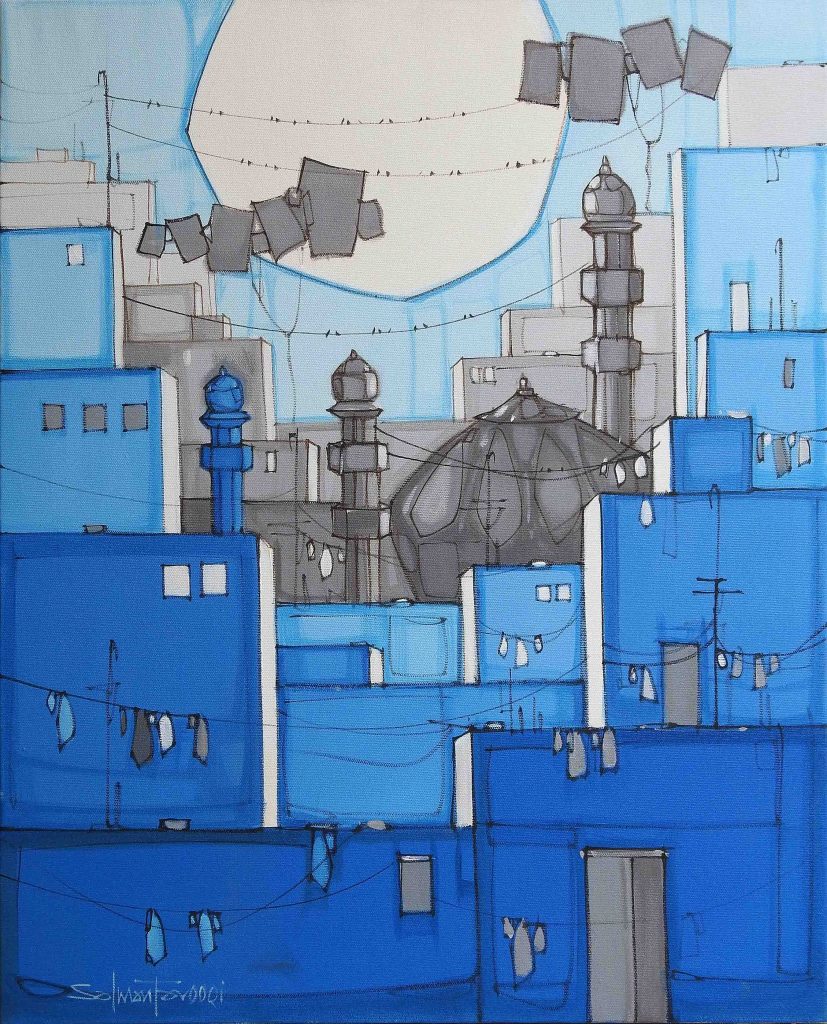 Salman Farooqi, Acrylic on canvas, 24 × 30 (OGK1220)