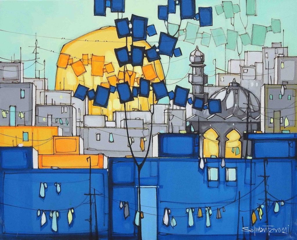 Salman Farooqi, Acrylic on canvas, 24 × 30 (OGK1240)