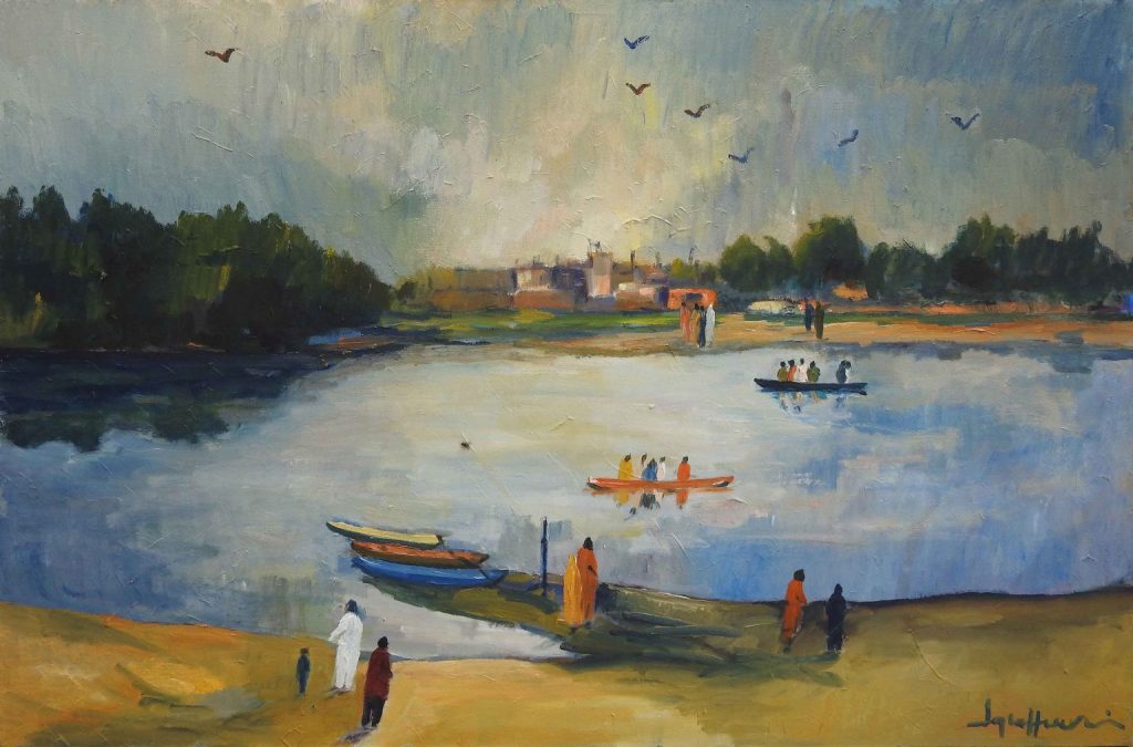 Iqbal Hussain, Oil on canvas, 24 × 36 (OGK1248)