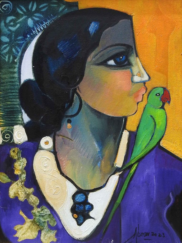 Abrar Ahmed, Oil on canvas, 12 × 16 (OGK1274)