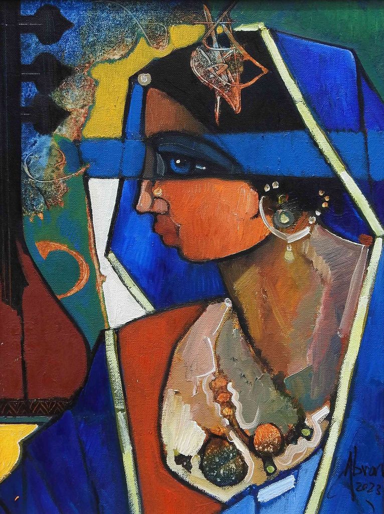 Abrar Ahmed, Oil on canvas, 12 × 16 (OGK1276)