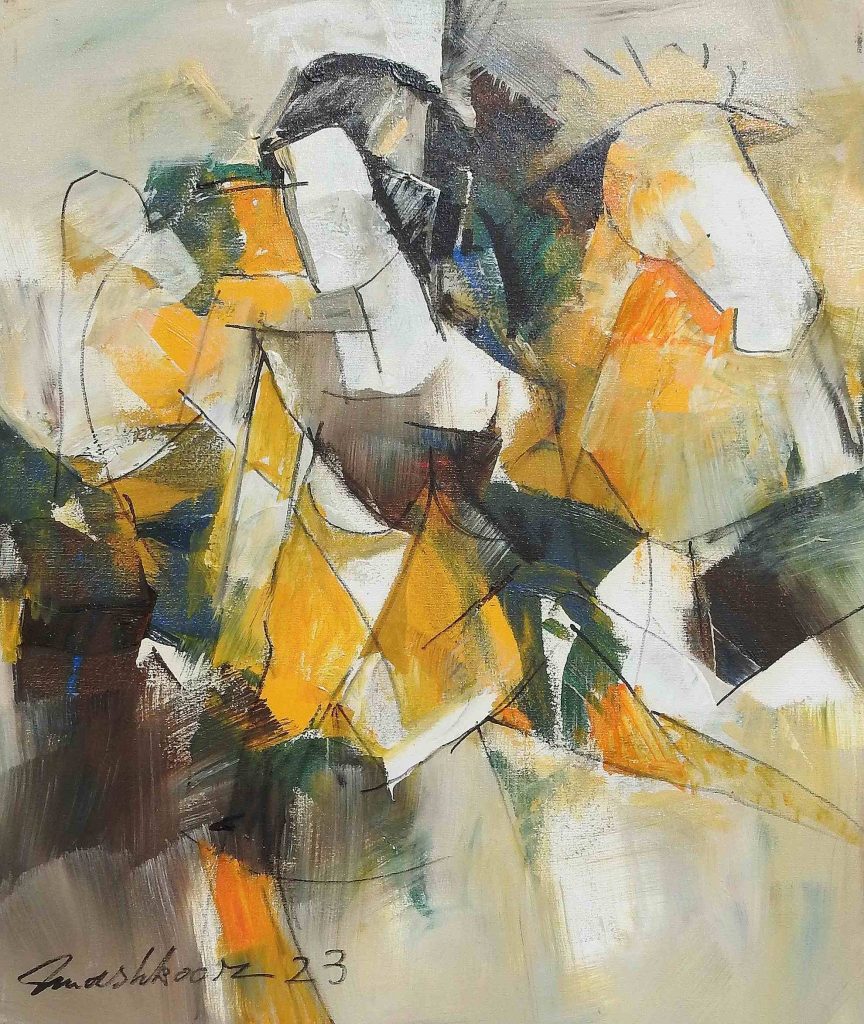 Mashkoor Raza, Oil on canvas, 20 × 24 (OGK1278)