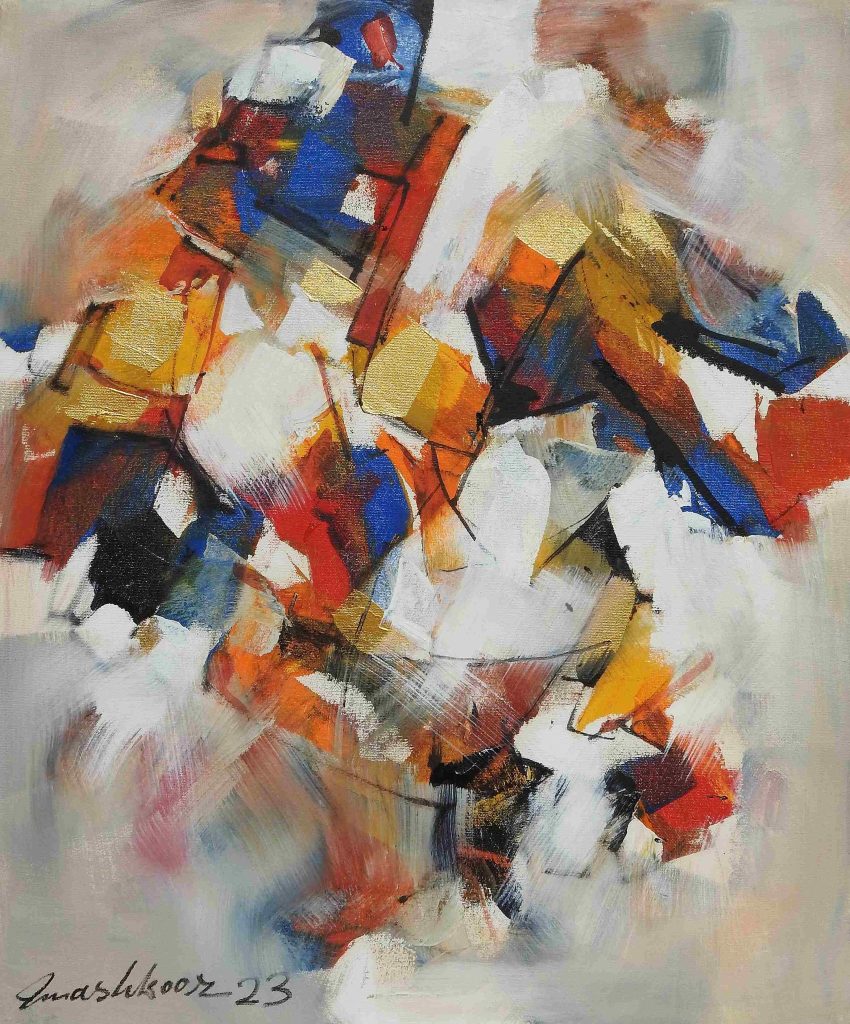 Mashkoor Raza, Oil on canvas, 20 × 24 (OGK1280)