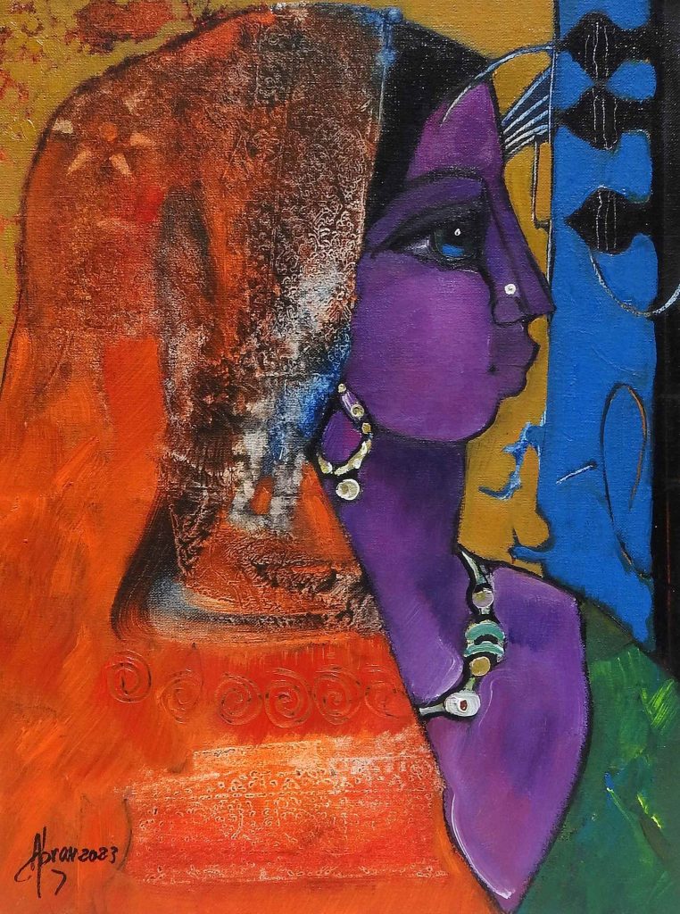 Abrar Ahmed, Oil on canvas, 12 × 16 (OGK1289)