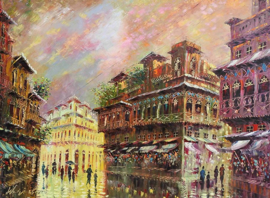 Waqas Rana, Oil on canvas, 36 × 48 (OGK1291)
