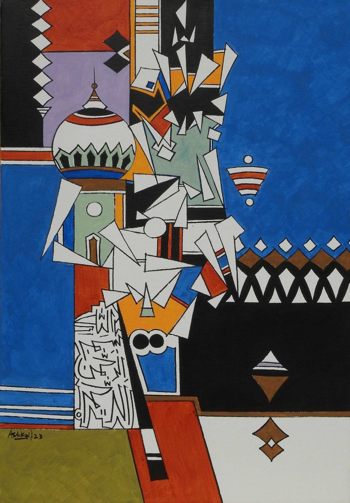 Ashkal, Oil on canvas, 24 × 36 (OGK1401)
