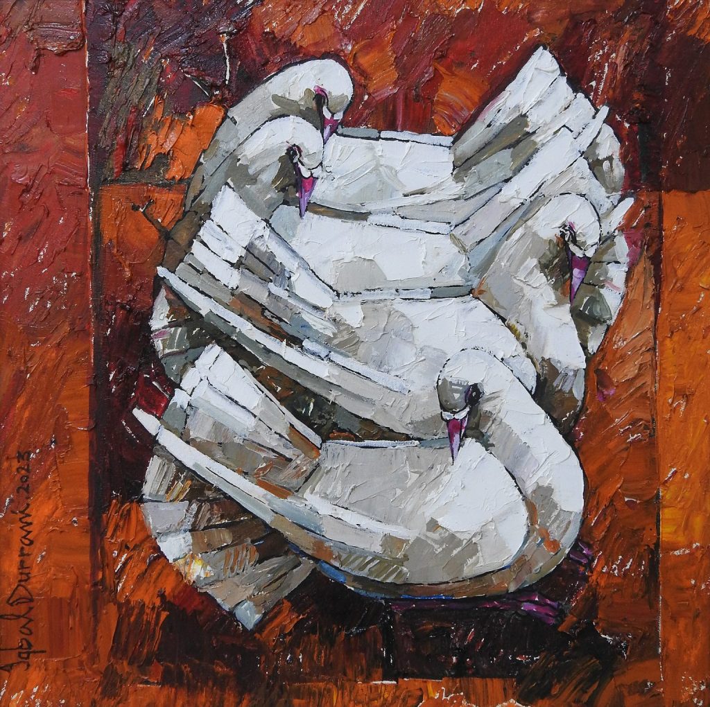Iqbal Durrani, Oil on canvas, 18 × 18 (OGK1424)