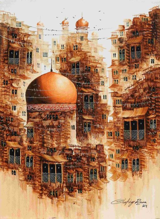 Shafiq Rana, Oil on canvas, 18 × 24 (OGK1455)