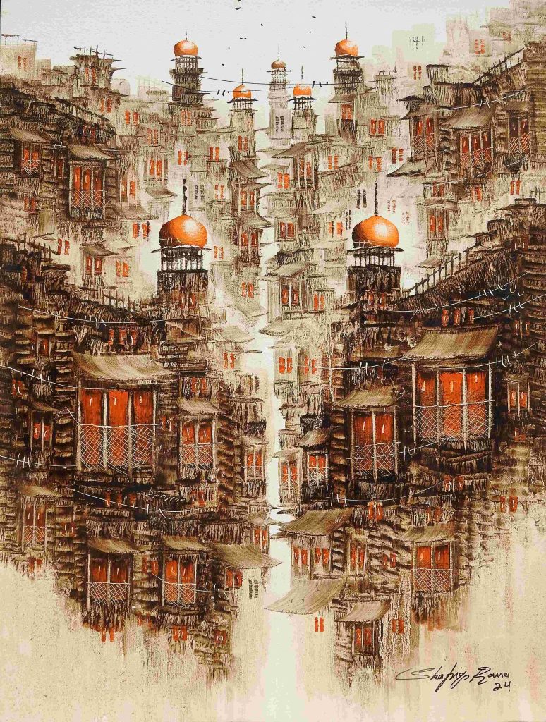 Shafiq Rana, Oil on canvas, 18 × 24 (OGK1457)