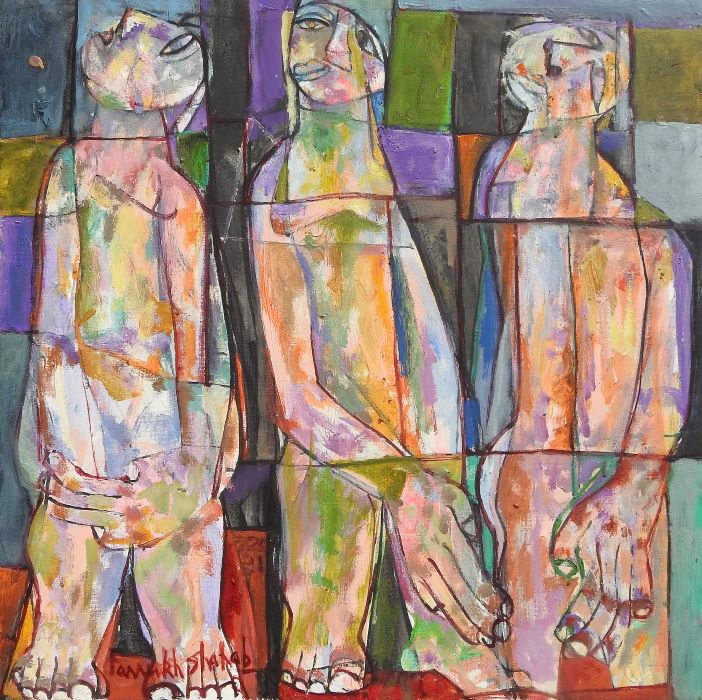 Farrukh Shahab, Oil on canvas, 18 × 18 (OGK1488)