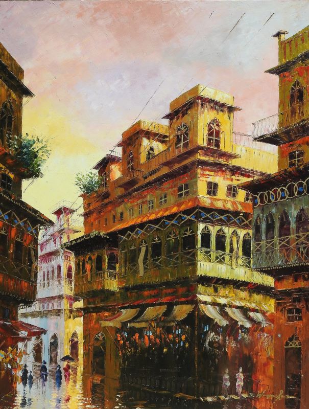 Waqas Rana, Oil on canvas, 36 × 48 (OGK1489)