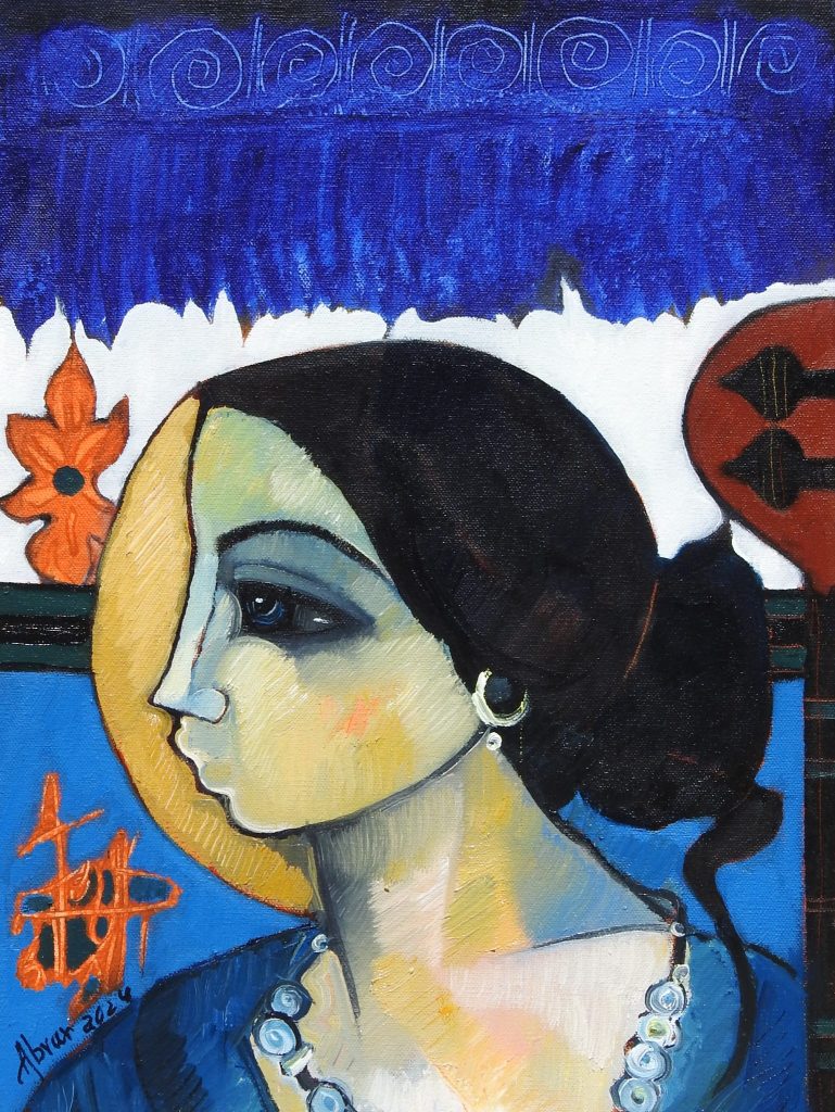 Abrar Ahmed, Oil on canvas, 12 × 16 (OGK1571)