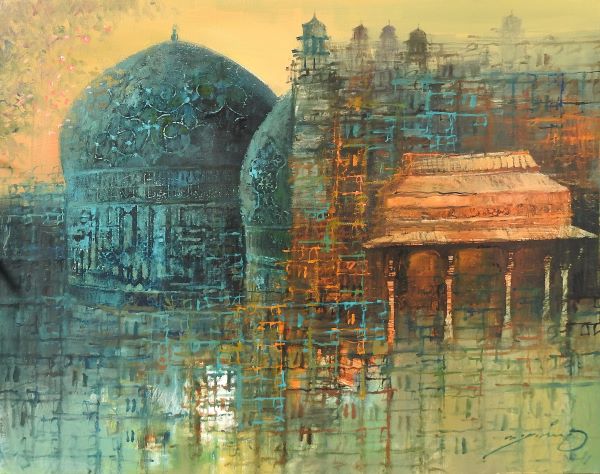 A Q Arif, Oil on canvas, 22 × 28 (OGK1579)