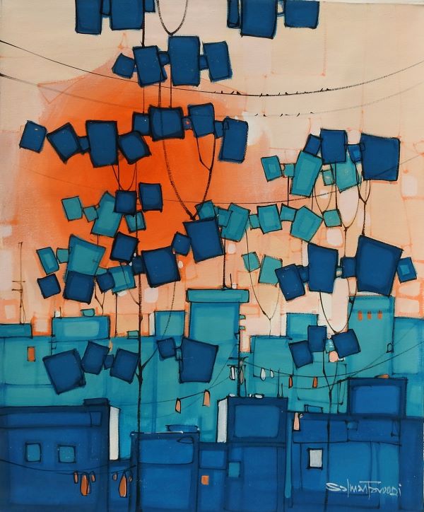 Salman Farooqi, Acrylic on canvas, 24 × 30 (OGK1587)