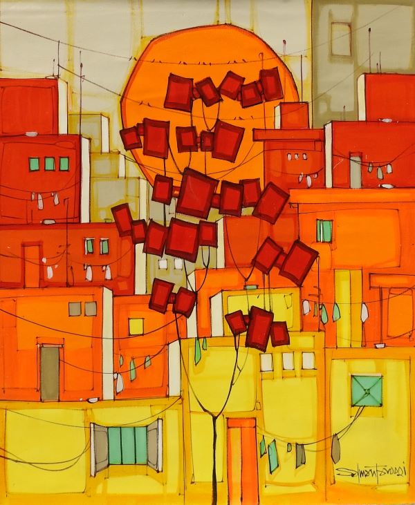 Salman Farooqi, Acrylic on canvas, 30 × 36 (OGK1592)